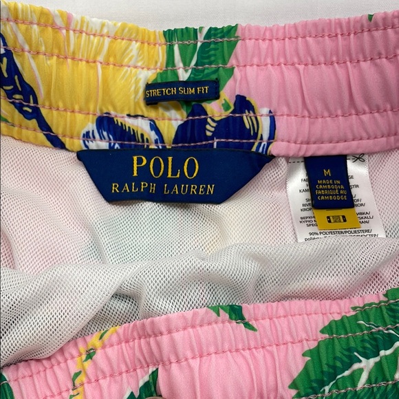 Ralph Lauren Pink Floral Swim Trunks - Picture 2 of 5